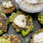 Broccoli Fritters with Chipotle Yogurt