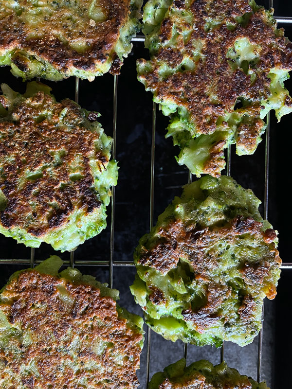 Broccoli Fritters with Chipotle Yogurt