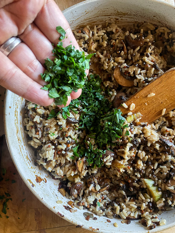 Mushroom Rice Pilaf - Shutterbean.com