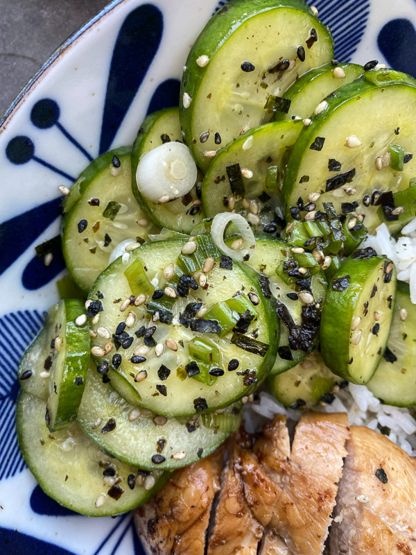 Cucumber Sesame Salad - find the recipe on Shutterbean.com