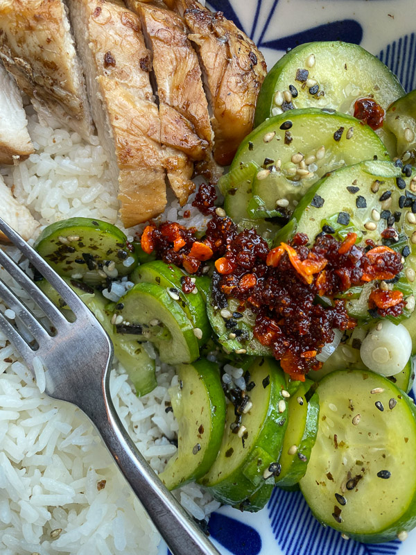 Cucumber Sesame Salad - find the recipe on Shutterbean.com