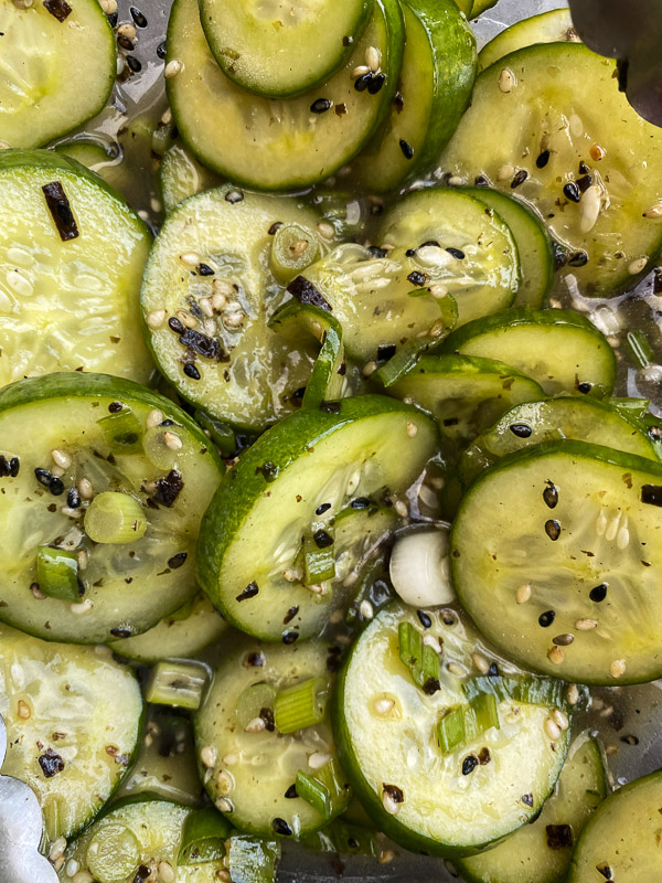 Cucumber Sesame Salad - find the recipe on Shutterbean.com