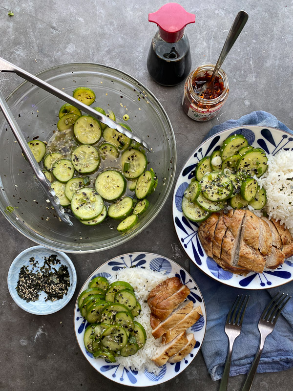 Cucumber Sesame Salad - find the recipe on Shutterbean.com