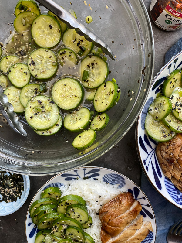 Cucumber Sesame Salad - find the recipe on Shutterbean.com