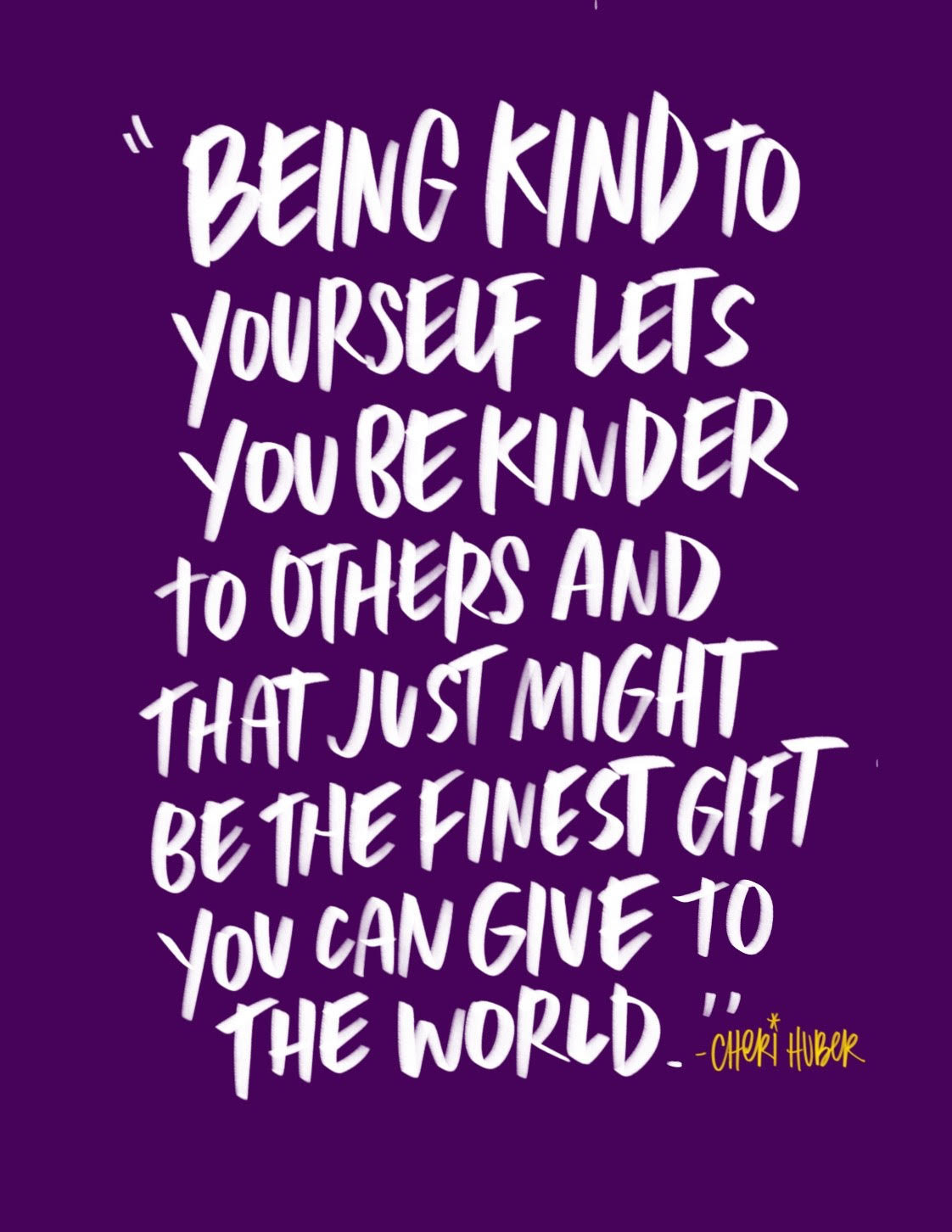 Be kind to yourself! I love lists // shutterbean