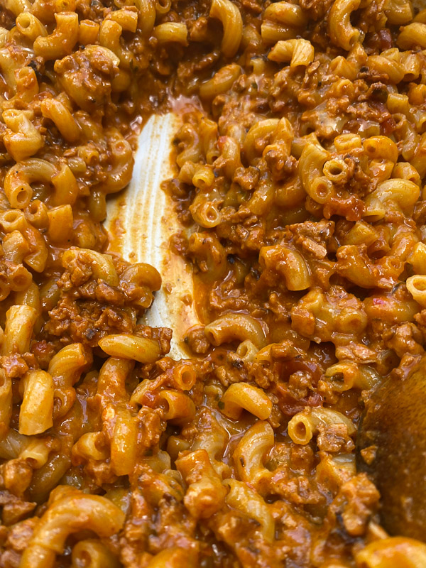 One Pan Vegetarian Taco Pasta