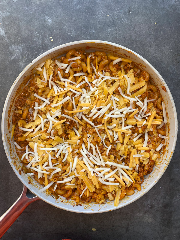 One Pan Vegetarian Taco Pasta