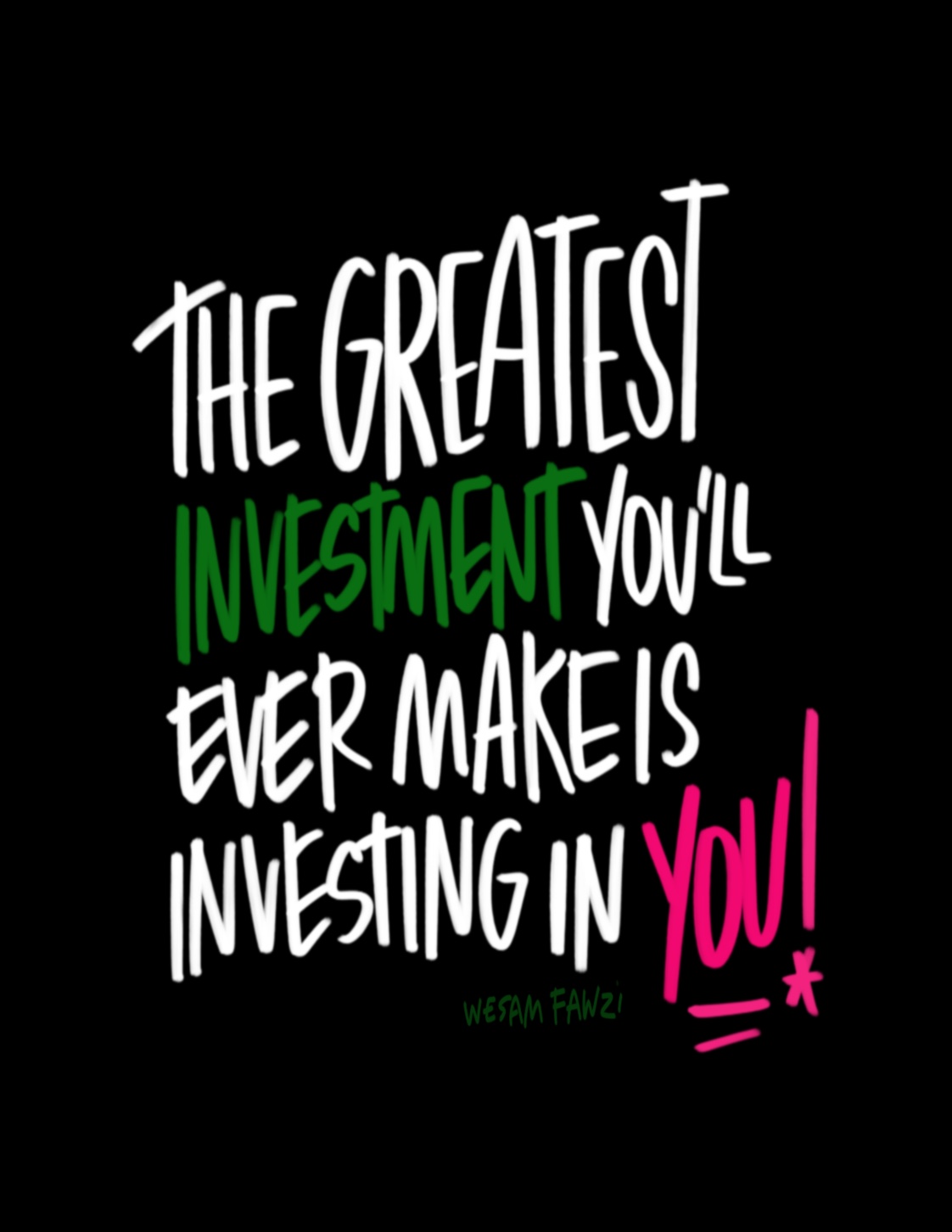 Invest in YOU! I love lists artwork by Tracy Benjamin- Shutterbean.com