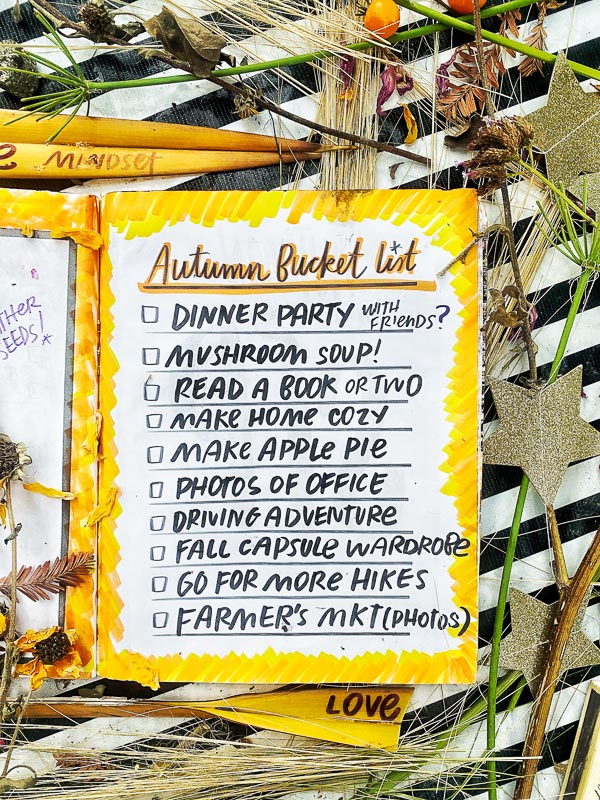 Autumn Bucket List 2021