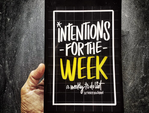 Intentions for the Week Workbook by Tracy Benjamin now on sale!