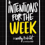 Intentions for the Week Workbook by Tracy Benjamin now on sale!