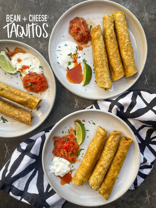 Bean and Cheese Taquitos