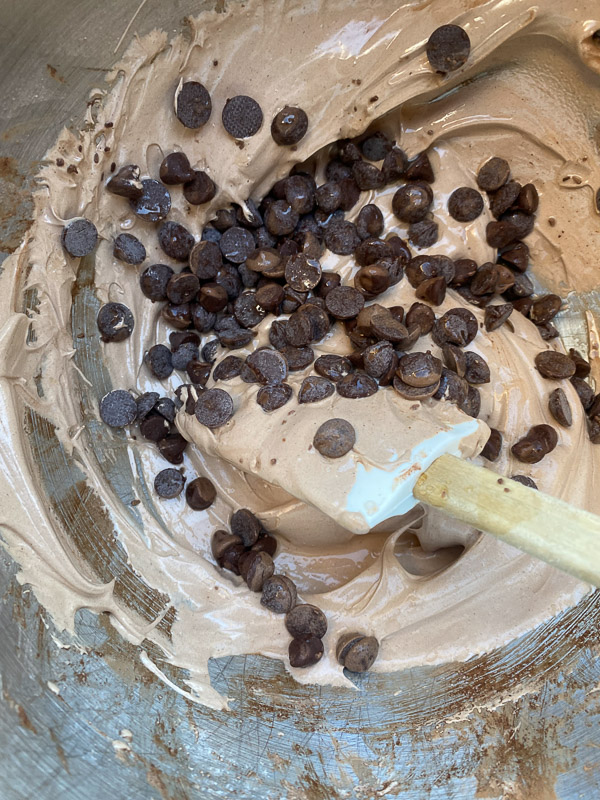 Mocha Meringues with chocolate chips inside! Find this gluten free recipe on Shutterbean.com!