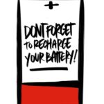 Recharge your battery! I love lists art by Tracy Benjamin of Shutterbean.com / @thehandwritingclub