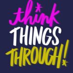 Think Things Through // shutterbean I LOVE LISTS artwork by Tracy Benjamin
