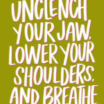 Unclench Your Jaw - I love lists / Tracy Benjamin