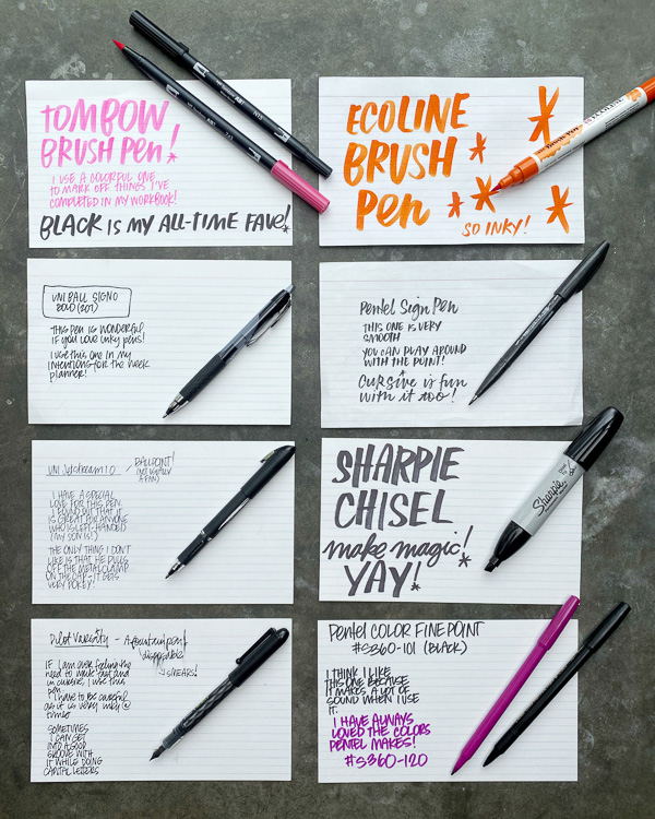 Current Favorite Pens- Shutterbean @thehandwritingclub