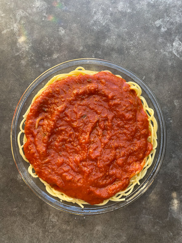 Spaghetti Pie is a great way to shake up your weeknight pasta game! Find the recipe on Shutterbean.com