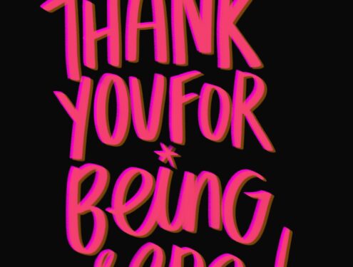 Thank You for Being Here- Tracy Benjamin @shutterbean @thehandwritingclub