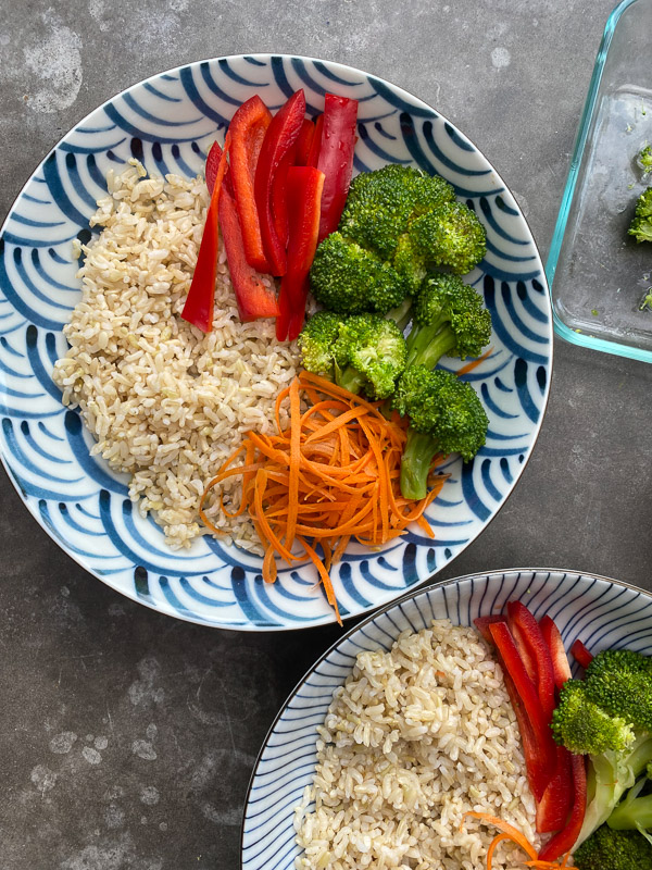 Make Buddha Bowls with items from your meal prep arsenal! Find the recipe by Tracy Benjamin of Shutterbean.com