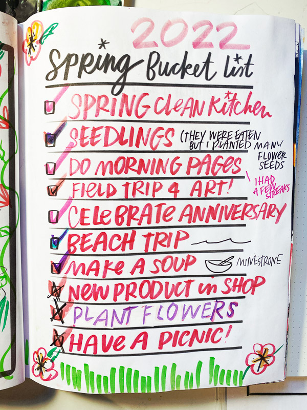 Summer Bucket List 2022- from shutterbean.com with printable!