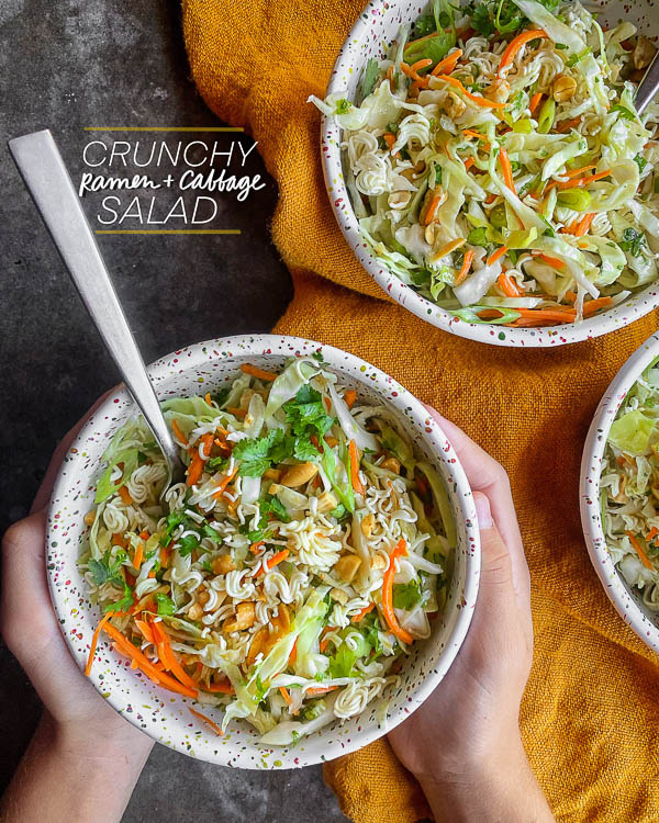 Crunchy Ramen and Cabbage Salad