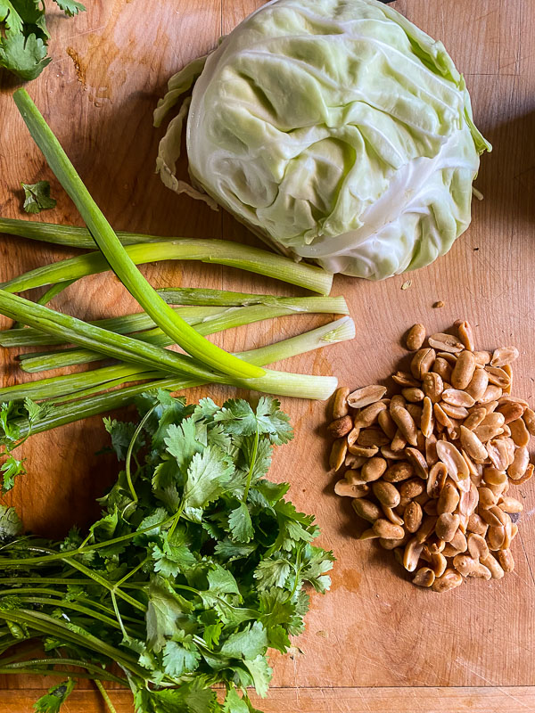 Crunchy Ramen and Cabbage Salad is a great way to get your vegetables in! Find the recipe on Shutterbean.com