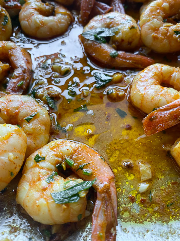 Spanish Garlic Shrimp can be made with very few ingredients. Find the recipe on Shutterbean.com by Tracy Benjamin