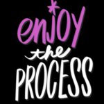 Enjoy the Process- I love lists artwork by Tracy Benjamin of Shutterbean