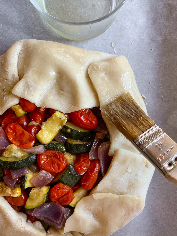 Pick up these supplies at your local Trader Joe's to make this delicious Roasted Vegetable Galette from Shutterbean.com