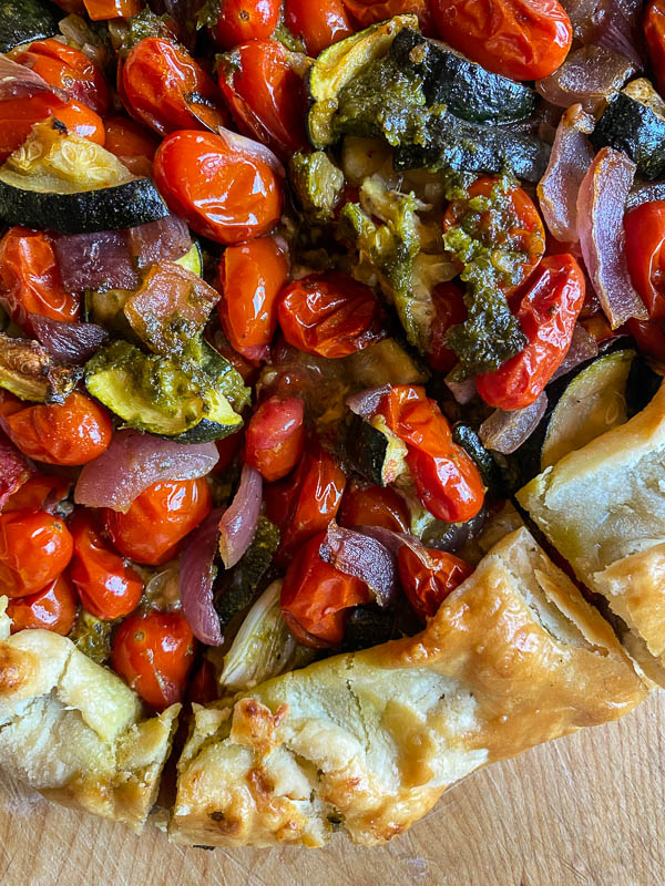 Pick up these supplies at your local Trader Joe's to make this delicious Roasted Vegetable Galette from Shutterbean.com