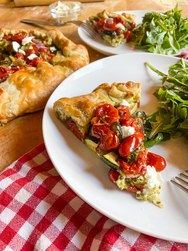Pick up these supplies at your local Trader Joe's to make this delicious Roasted Vegetable Galette from Shutterbean.com