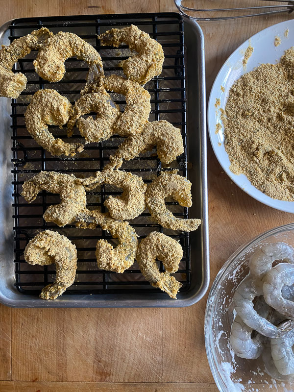 Falafel Crusted Shrimp can be made with simple ingredients from #traderjoes See how it's done on Shutterbean.com