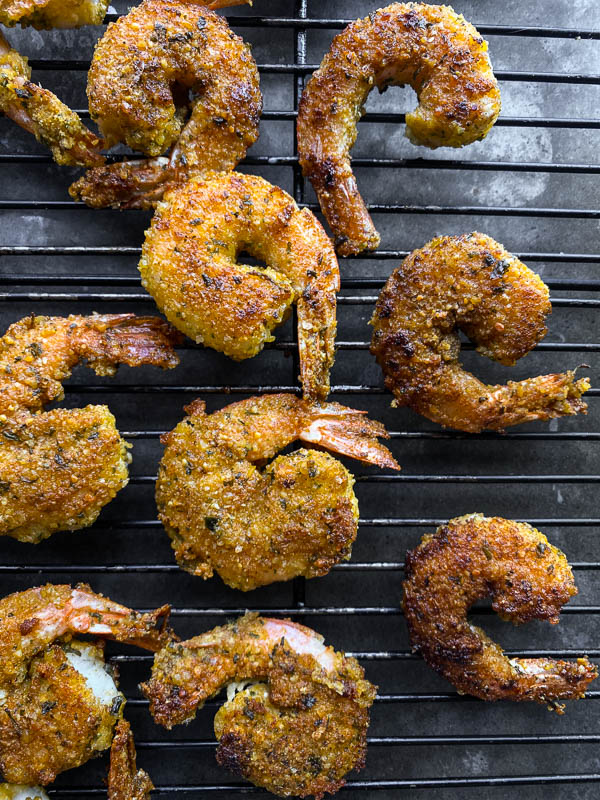 Falafel Crusted Shrimp can be made with simple ingredients from #traderjoes See how it's done on Shutterbean.com