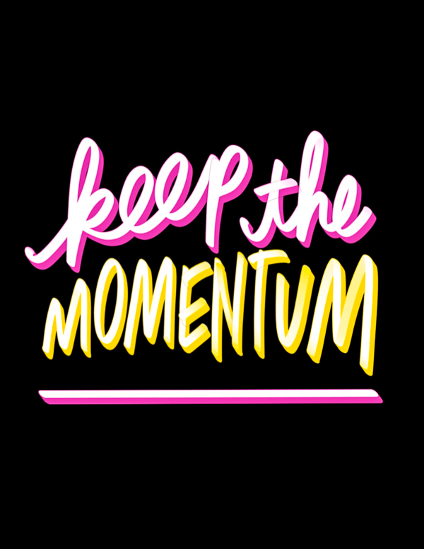 keep the momentum! I love lists- shutterbean