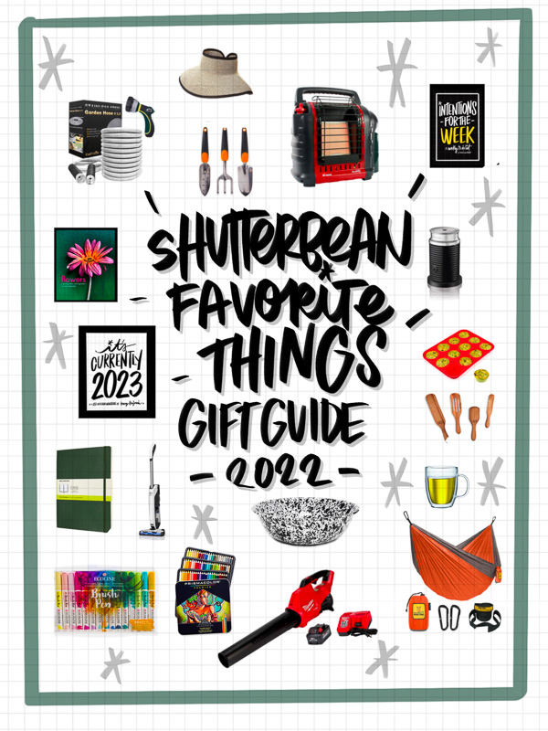 Shutterbean Favorite Things Gift Guide 2022- kitchen, outdoor & art inspiration!