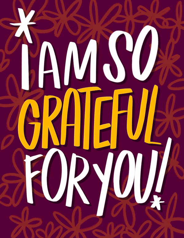 I am so grateful for you! I love lists - shutterbean.com