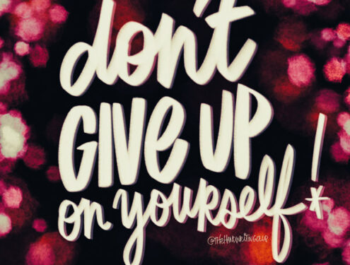 Don't Give Up on YOURSELF! I love list // Tracy Benjamin of Shutterbean.com