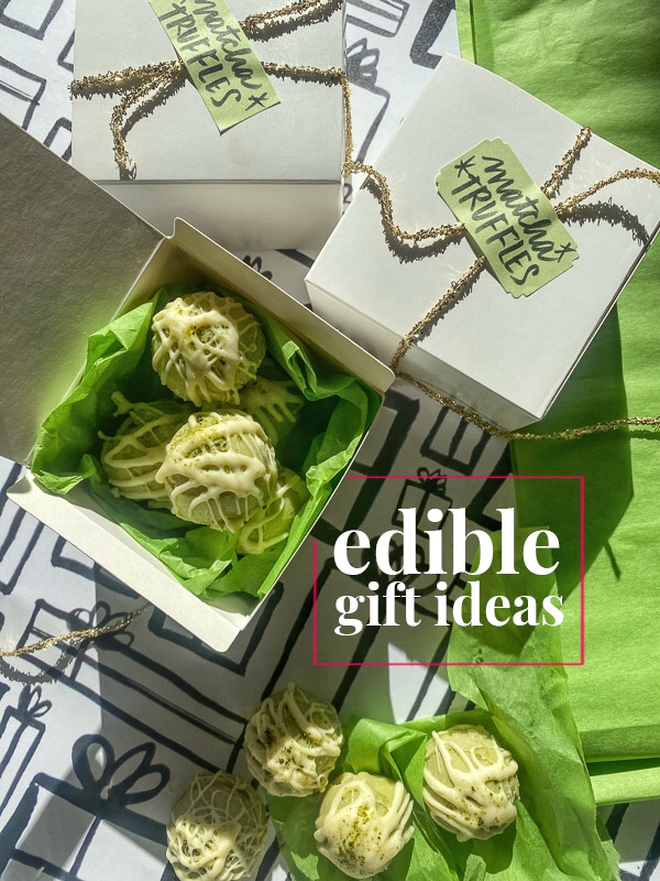 Edible Gift Ideas- a collection of candies, cookies, infusions and snacks to make holiday magic with! Find more on Shutterbean.com