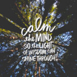 Calm the Mind! I love lists artwork by Tracy Benjamin of Shutterbean.com