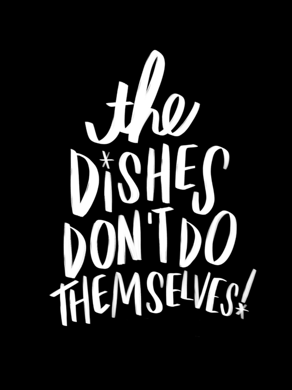 The Dishes Won't Do Themselves! -- Tracy Benjamin of Shutterbean.com