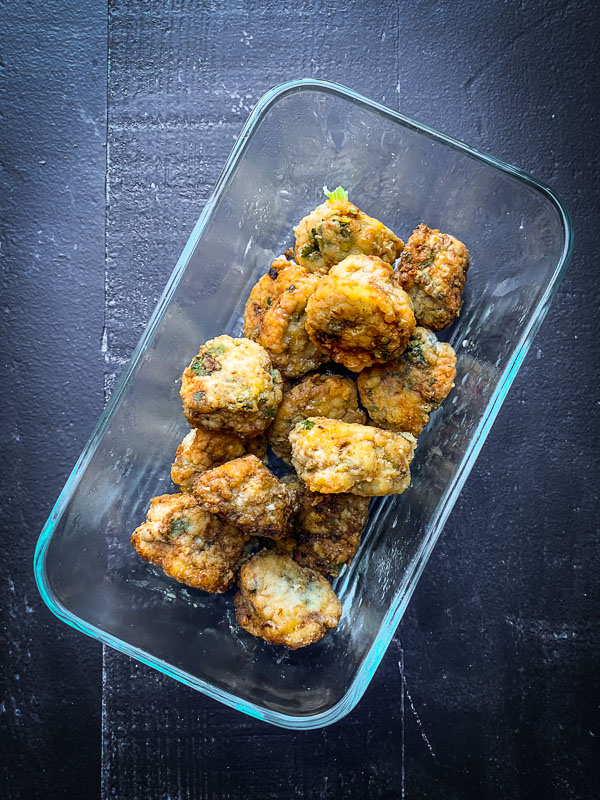 Spice up your weeknight with Chicken Cilantro Meatballs. They're great prepped ahead for soup, noodles & salads. Find the recipe on Shutterbean.com 