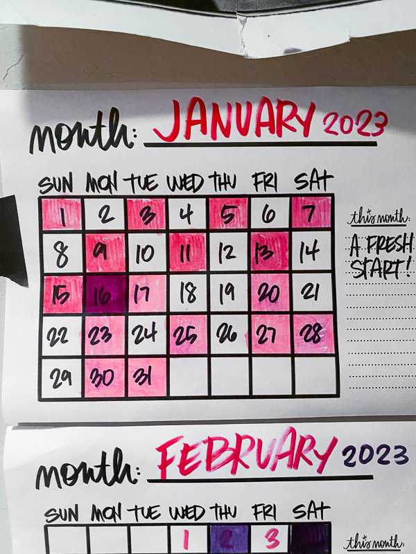 Currently January 2023- -Currently Workbook by Tracy Benjamin of Shutterbean.com