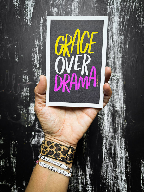 Grace Over Drama // I love lists - Shutterbean.com