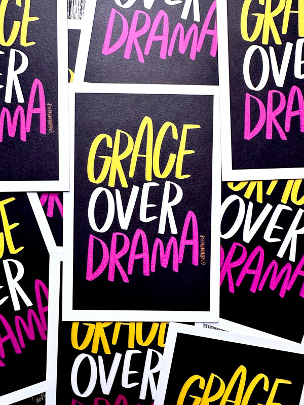 Grace Over Drama // I love lists - Shutterbean.com