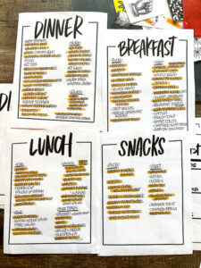 Shutterbean Meal Planning Prep Printable Pack! - Shutterbean