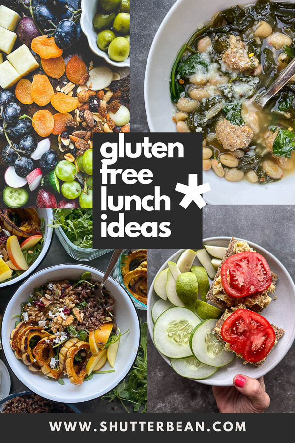 Gluten-Free Lunch Ideas from Tracy Benjamin of Shutterbean.com - see how many things you can have for lunch that don't include bread! 