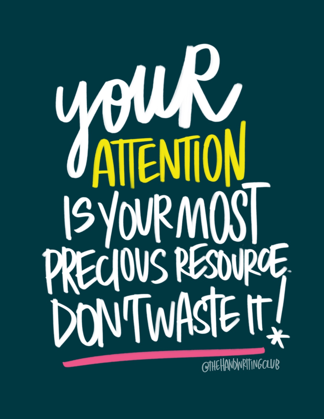 Your attention is your most precious resource! i love lists //shutterbean