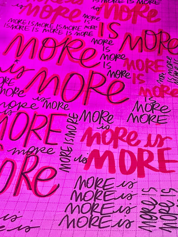 More is More! I love lists // Tracy Benjamin 