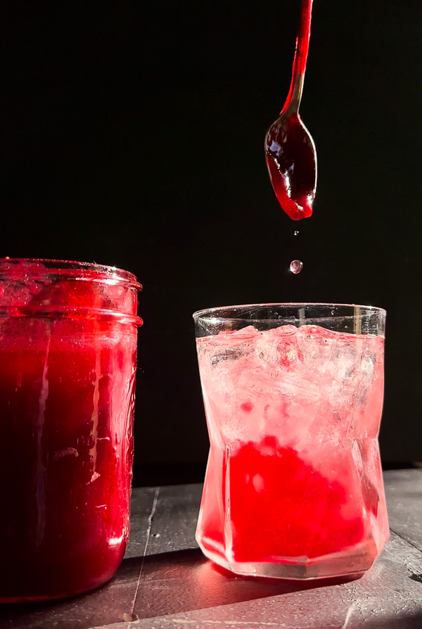 Cranberry Ginger Shrub is a great starter for mocktails. Mix it with sparkling water and orange juice. Stir some in ginger ale! Find the recipe at Shutterbean.com